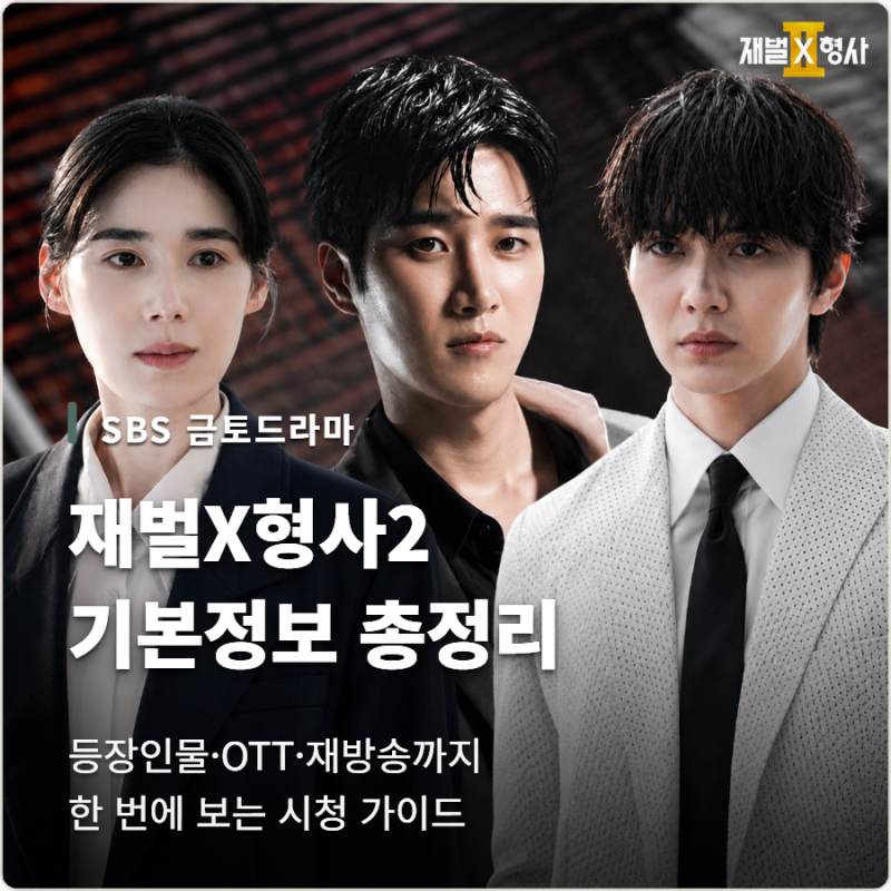 재벌X형사2 기본정보 한눈에! 등장인물부터 OTT·재방송 보는 법까지