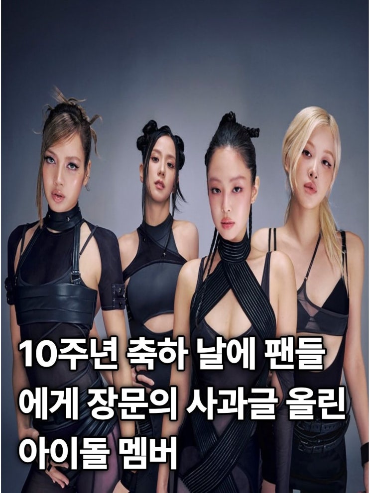 찬사만 가득할 줄 알았는데... 10주년 행사 당일 <b>지수</b>가 장문의 <b>사과</b>....