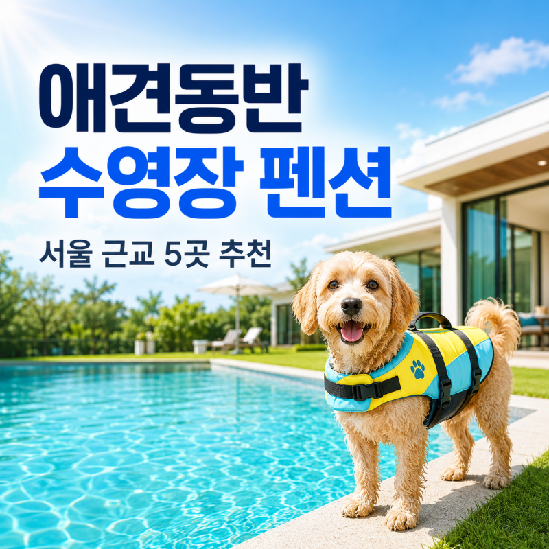서울 근교 애견동반 수영장 펜션 추천 5곳｜강아지 물놀이·운동장 확인