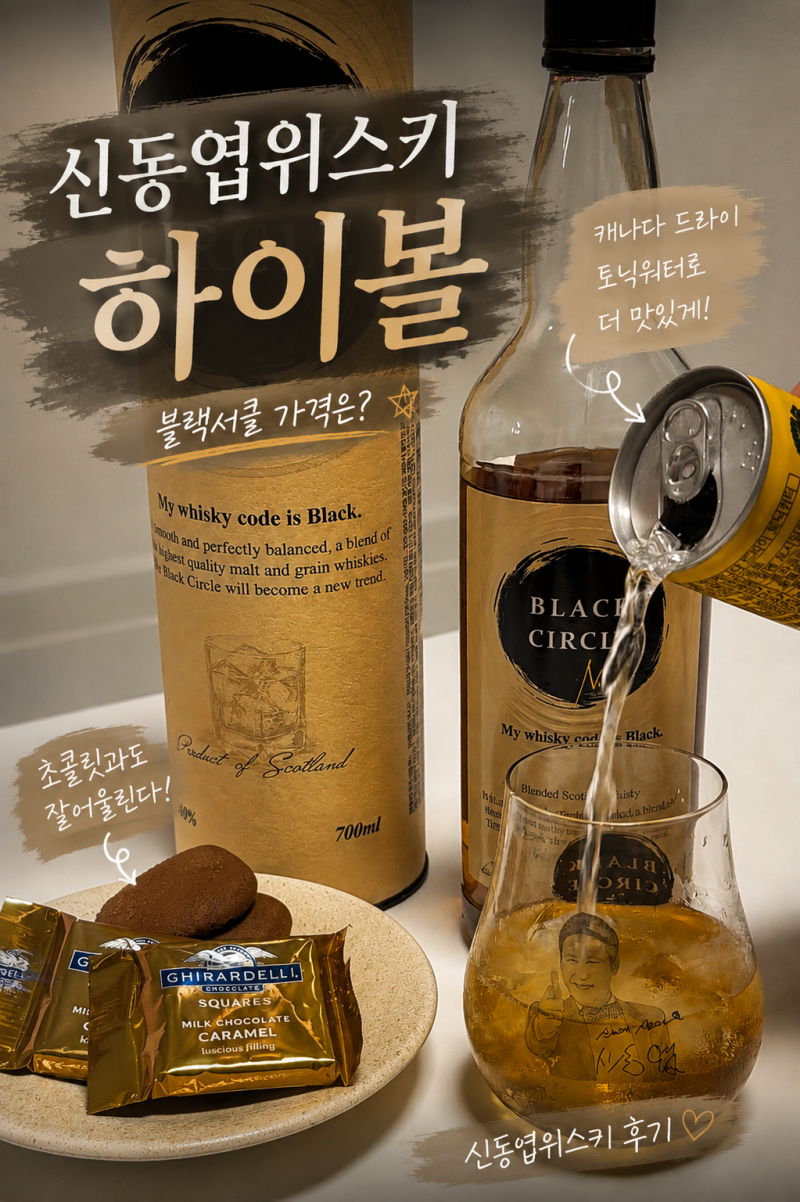 신동엽 위스키 하이볼 만들기 블랙서클 가장 맛있게 마시는 방법