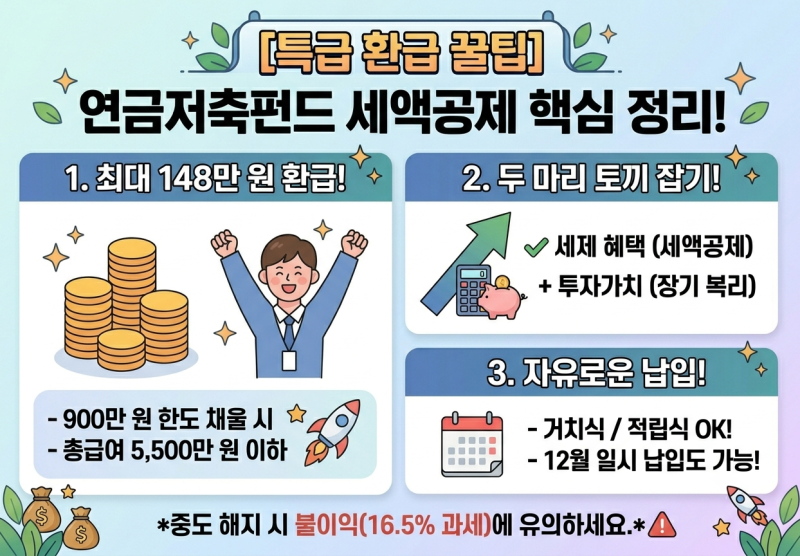 연금저축펀드로 연말정산 148만 원 환급받은 실제 후기 & 한도 정리