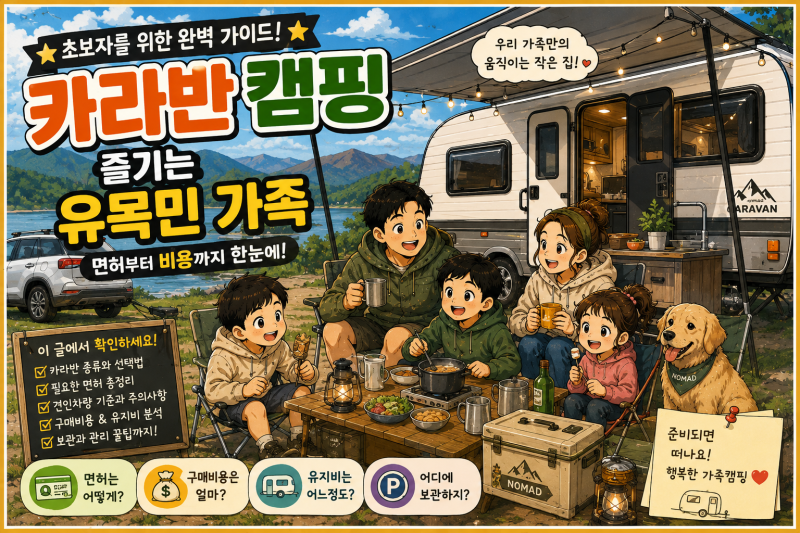카라반과 트레일러 캠핑의 모든 것면허부터 구매비용·유지비까지, 초보 캠퍼가 꼭 알아야 ....
