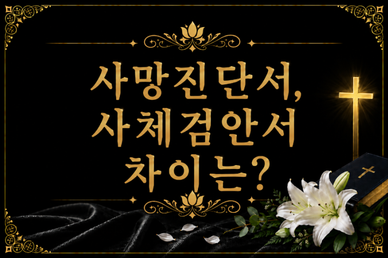 ▪︎사망진단서, 사체검안서 차이 ▪︎