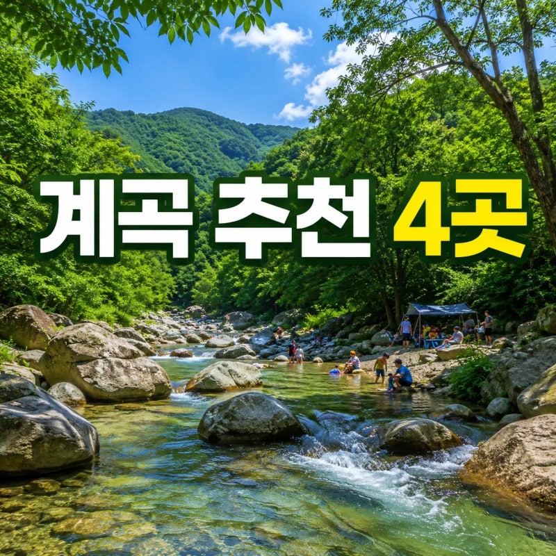 서울 근교 계곡 추천 4곳, 한여름엔 주차·수심·안전부터 보세요