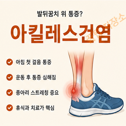 아킬레스건염, 아침 첫걸음이 아픈 이유는?