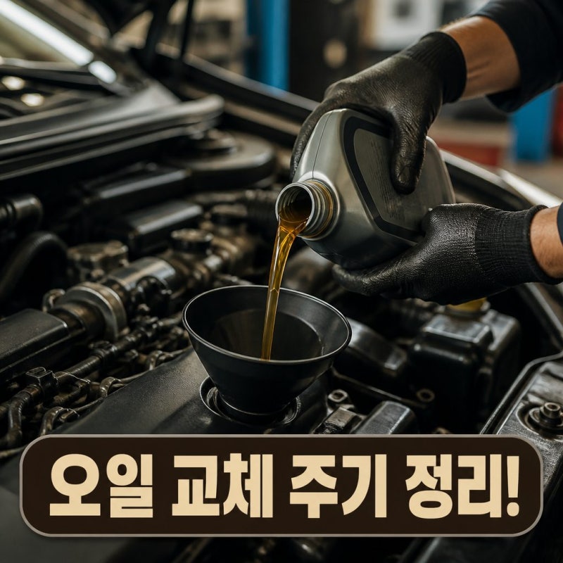 자동차 오일 교체 주기 총정리 (엔진오일·미션오일·브레이크오일)