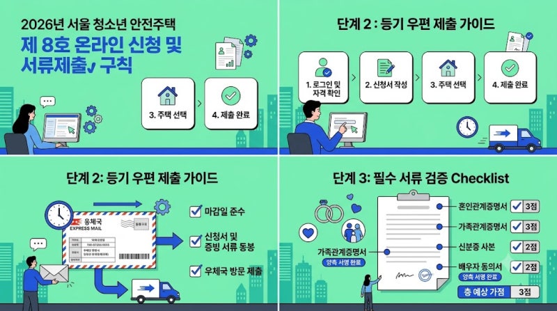 신혼부부 청년안심주택, 예비신혼부부 청약 서류, SH 인터넷청약 방법, 서류심사 대상자 필수....