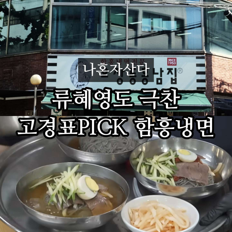 나혼자산다 냉면 고경표 냉면집 어디? 류혜영도 극찬한 함흥냉면 오장동흥남집 위치(나혼산 ....