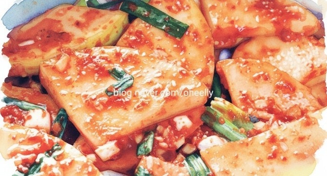 충무김밥과 먹는 언니네 산지직송 염정아 섞박지 만들기 레시피 만드는법