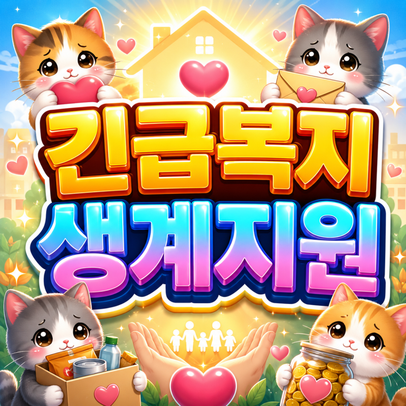 2026 긴급복지생계지원 6인 가구 기준 최대 1582만200원 소득·재산·신청조건은!?