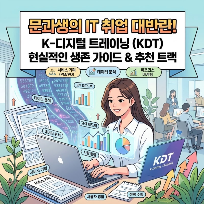 문과생을 위한 K-디지털 트레이닝 추천 트랙 및 현실적인 생존 가이드