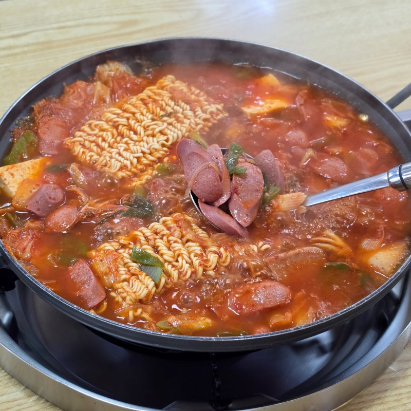 의정부 부대찌개 맛집 경원식당 본점 후기 햄과 소세지 푸짐한 부대찌개