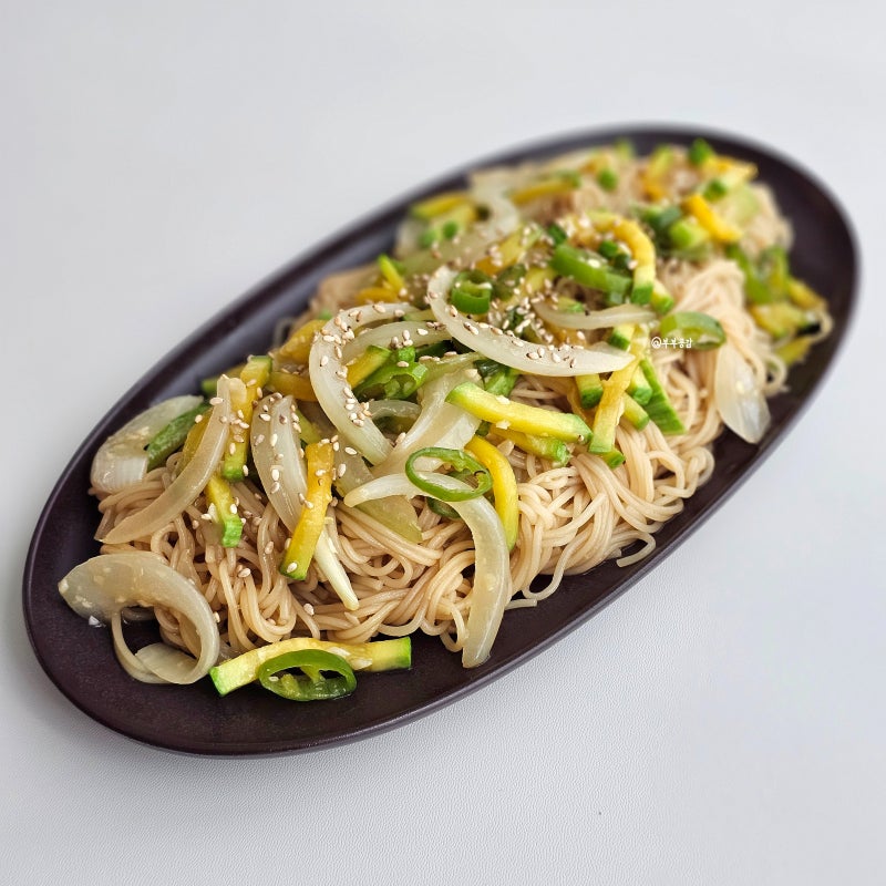 애호박 간장국수 레시피 초간단 간장비빔국수 양념장