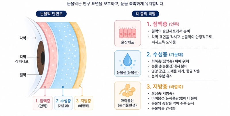 안구건조증 관리 (점안겔, 안연고, 인공눈물)