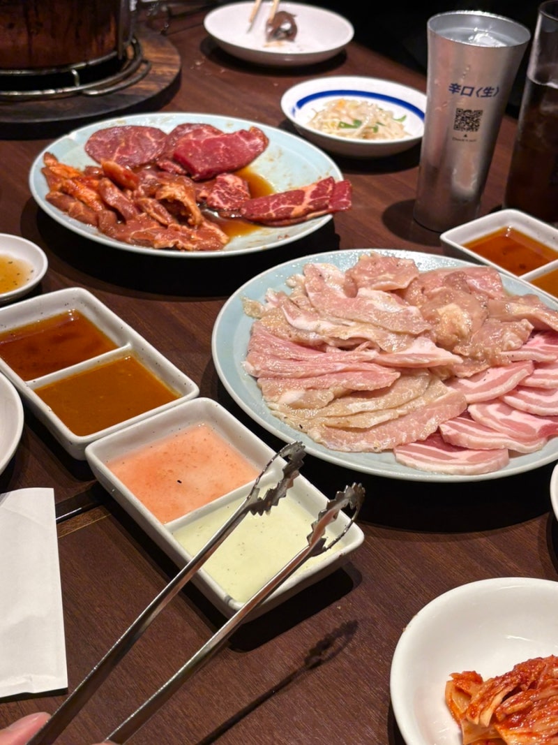 도쿄 가성비 야키니쿠 무한리필 추천 | 신바시 단쇼야 메뉴, 가격, 우설 후기