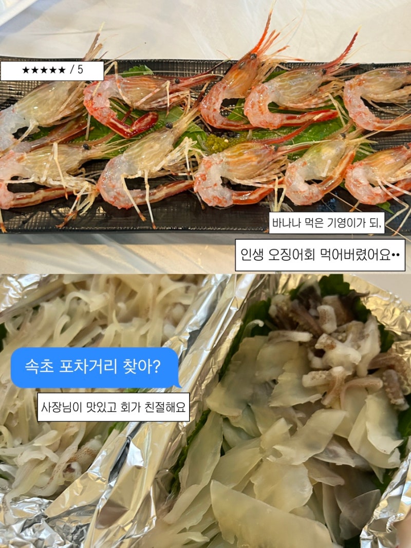 속초, 은경이네포차 (포차거리 가격비교) | 바다 앞 야장