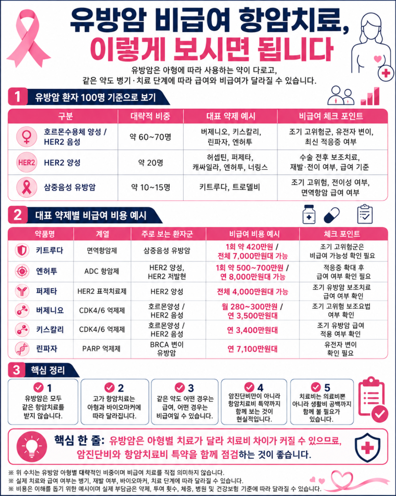 표적항암치료비, 유방암 치료에서 비용 부담이 커지는 이유