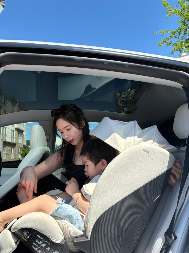 18개월에 갈아탄 토들러 카시트 추천! 테슬라 모델Y와 찰떡인 시크 맥스 아이보스2