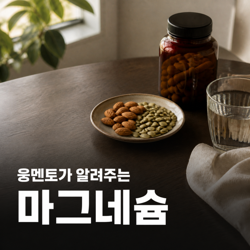 마그네슘 영양제 고르는 법, 함량보다 원소량을 보세요