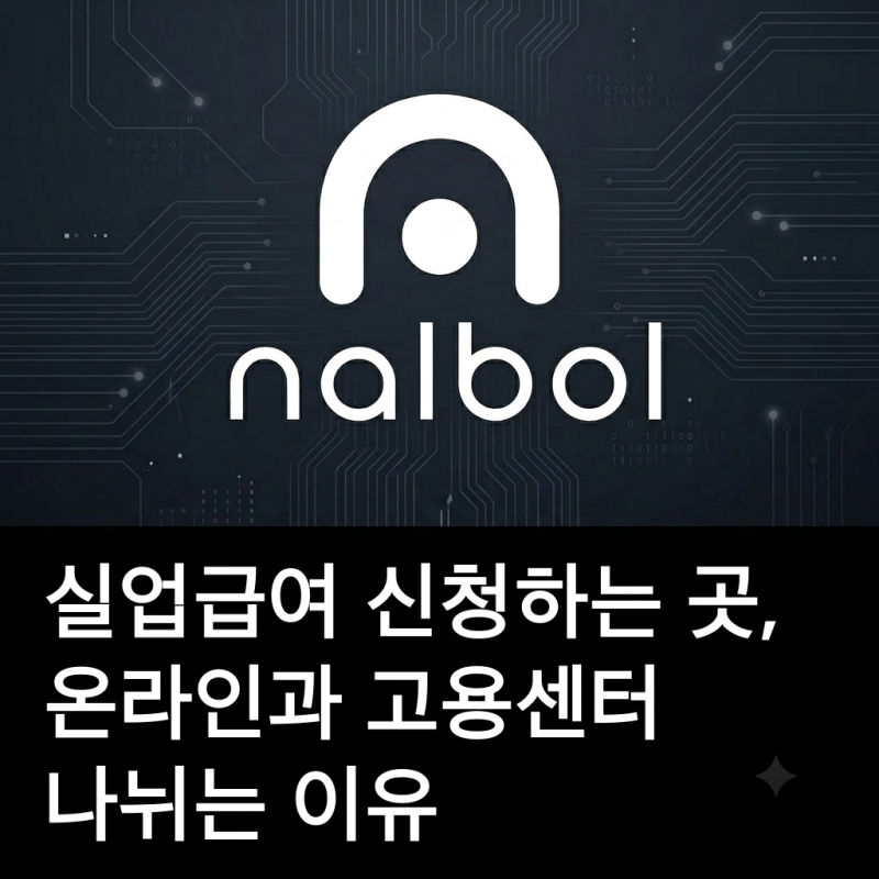 실업급여 신청하는 곳, 온라인과 고용센터 나뉘는 이유