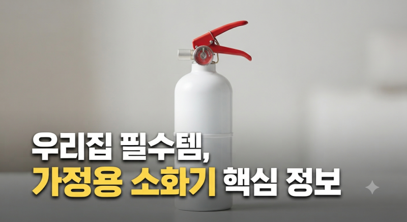 가정용 소화기 종류별 사용 방법과 유통기한 확인 및 올바른 폐기 절차