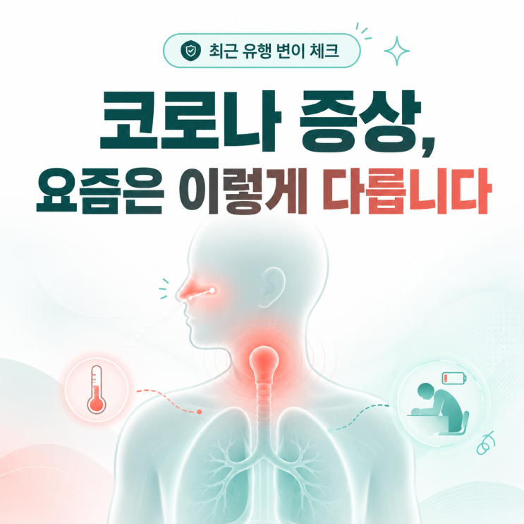 <b>코로나</b> 증상, 최근 유행 변이는 이렇게 다르다