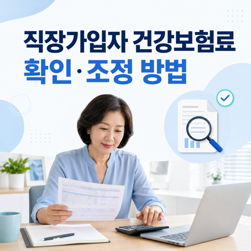직장가입자 건강보험료 너무 많이 나왔다면? 확인·조정 방법과 전화 문의 문장