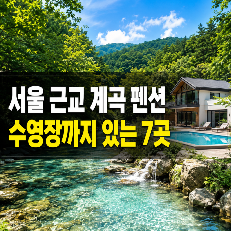 서울 근교 계곡 펜션 추천 7곳｜가평·양평·포천 수영장 펜션 총정리