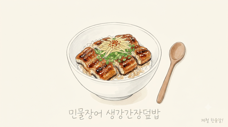 민물장어 생강간장덮밥, 소스를 얇게 졸이는 2인분 레시피