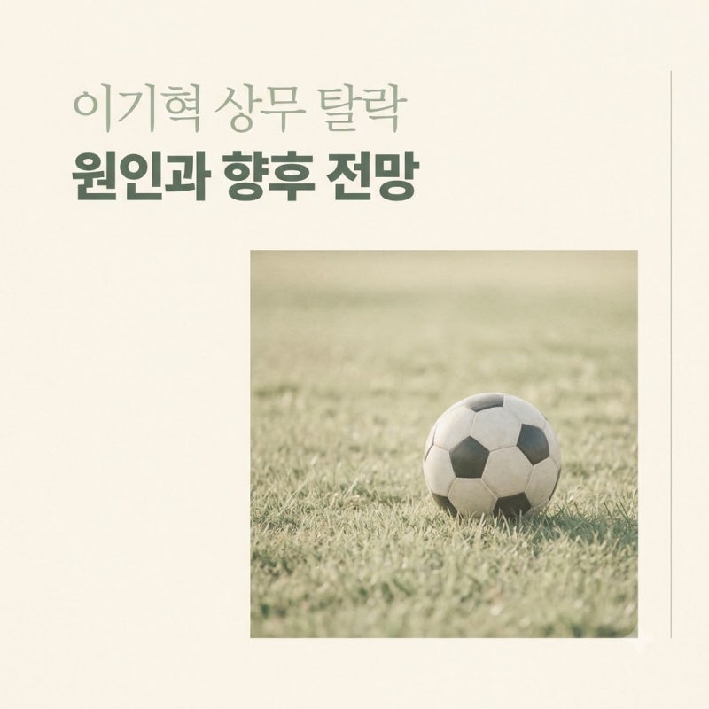 이기혁 김천 상무 탈락 원인 2가지 분석 및 향후 병역 시나리오