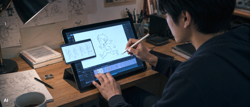 Procreate Dreams 2.1 업데이트, 미니 플립북부터 이징 표시까지