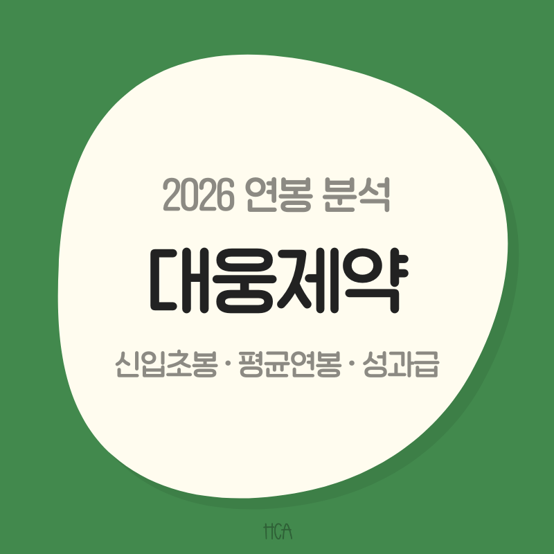 2026 대웅제약 연봉은 얼마일까? 1년 만에 900만원 오른 회사
