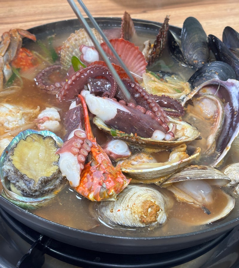 여수 학동 맛집 용궁해물탕 푸짐한 해물탕