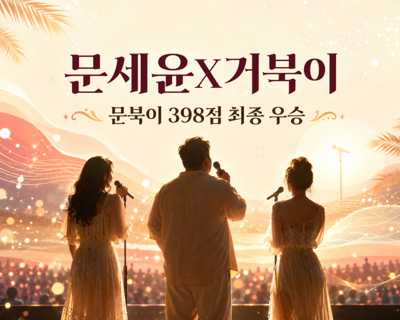 문세윤 거북이 터틀맨 불후의명곡, 문북이 398점 최종 우승