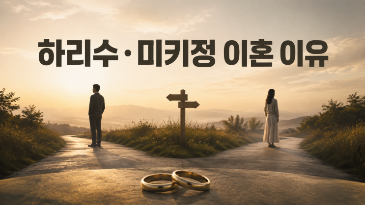 <b>하리수 미키정 이혼</b>..."아이 못낳아 미안했다..." 합의<b>이혼</b>·사업 실....