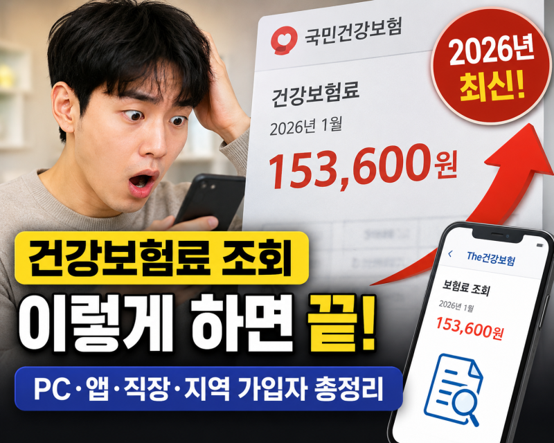 2026년 건강보험료 조회 방법 총정리 (PC/모바일 간편인증 3분)