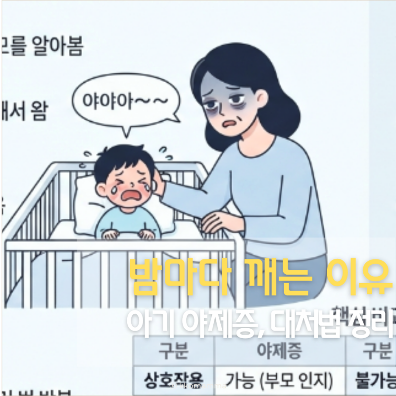아기 야제증, 밤마다 깨는 이유와 대처법 정리