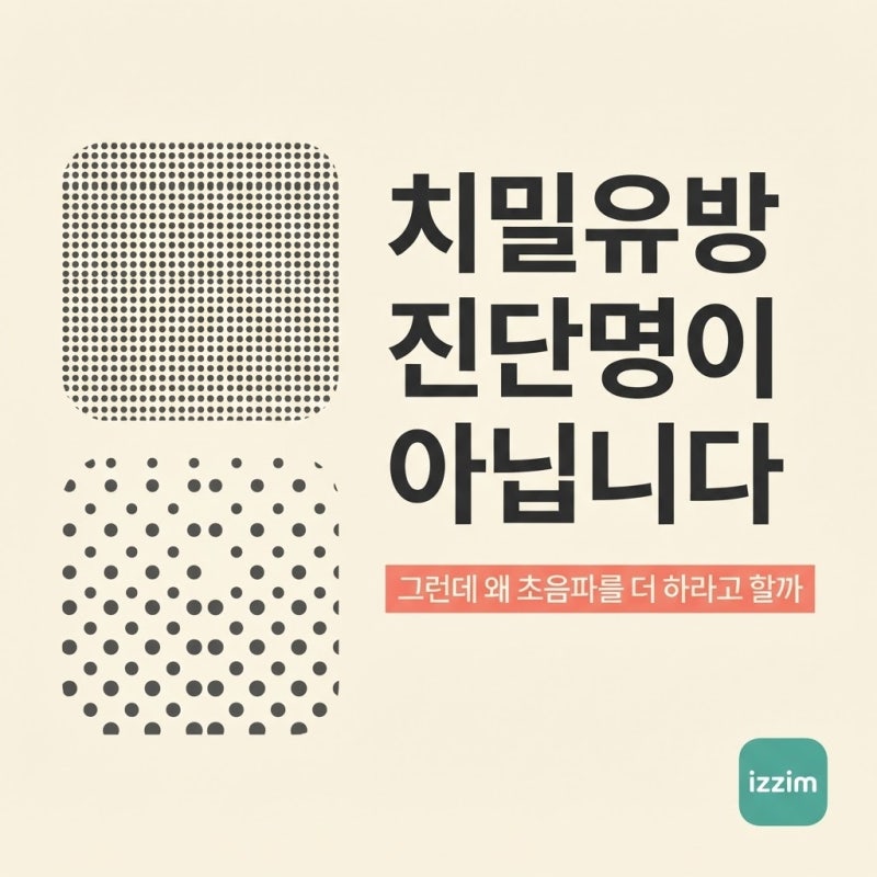 치밀유방 뜻, 진단명이 아닙니다 ｜ 그런데 왜 초음파를 더 하라고 할까