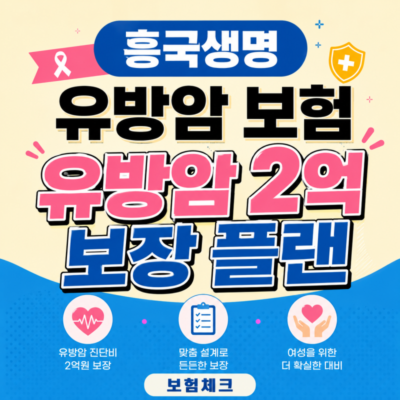흥국생명 유방암치료비 2억 — 림프절전이까지 준비