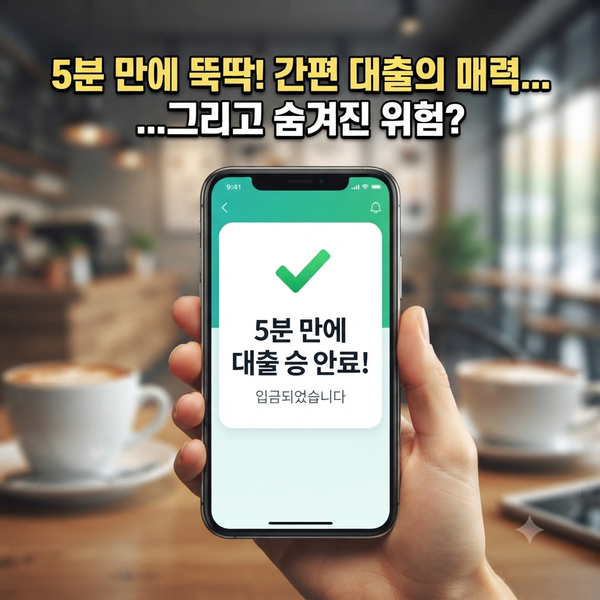"급전 필요할 때 5분 컷?" 모바일 소액대출, 편리함 뒤에 숨은 '이자 폭탄' 피하는 법