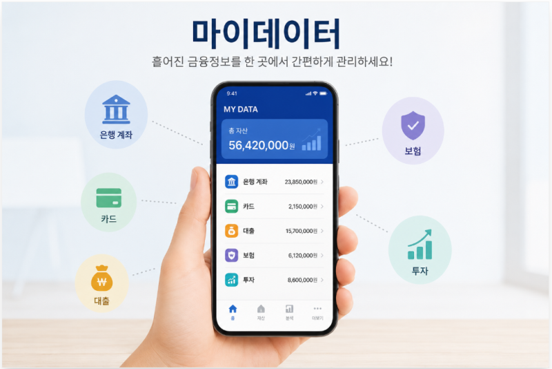 마이데이터란? 내 금융정보를 한곳에서 관리하는 서비스