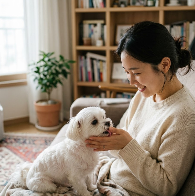 강아지가 핥는 이유 5가지, 자꾸 손과 얼굴을 핥는 건 무슨 뜻일까?