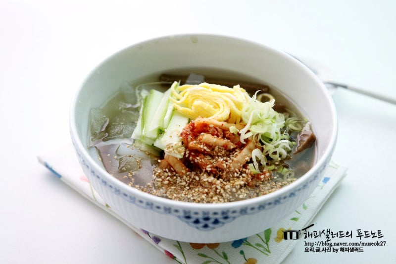 도토리묵국수 묵사발 만들기 묵밥 묵국 냉면육수활용