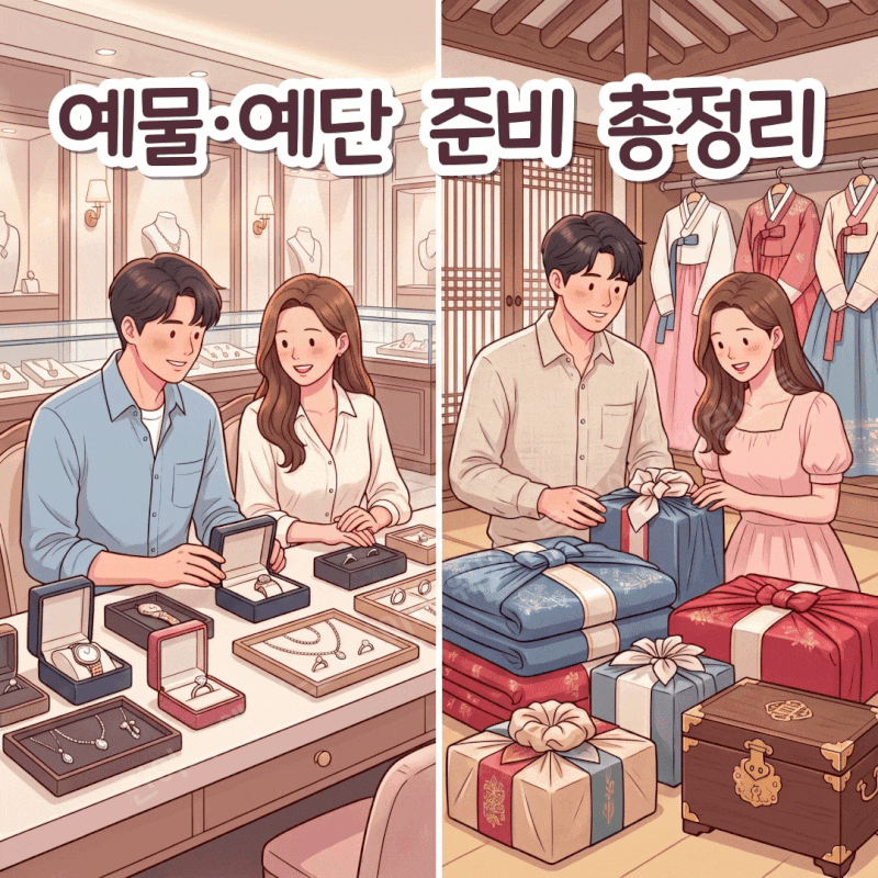 예물과 예단 준비 총정리(예물과 예단의 뜻부터 종류와 비용, 계약 전 주의사항까지)