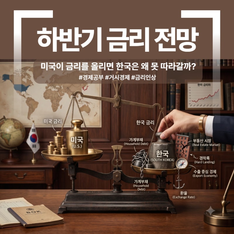 미국이 금리를 올리면 한국은 왜 못 따라갈까? — 2026년 하반기 금리 인상 전망 완전정리