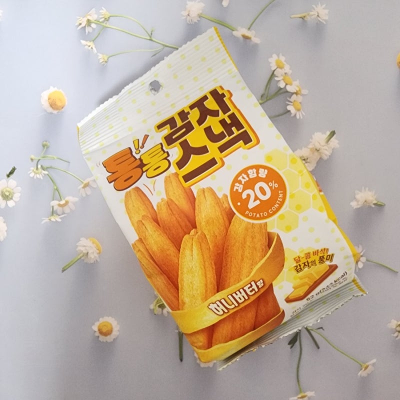 GS25 편의점 신상 스낵 추천! 감자 함량 20% 통통 감자스낵 허니버터맛 솔직 리뷰