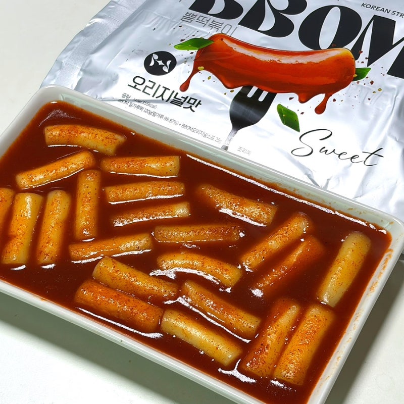 삼첩분식 떡볶이밀키트 뽐떡볶이 실온보관 간편 쫄깃한 밀떡