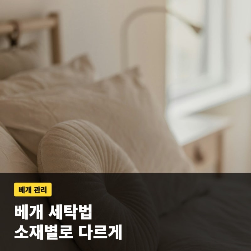 베개 세탁법, 소재별로 다르게 해야 하는 진짜 이유와 방법