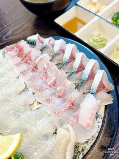 부산 명지 신상 횟집 추천 시마아지 고등어회 맛집 푸른등