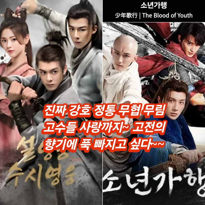 진짜 무림 무술 고수 검법 로맨스 중드 인기 무협 드라마 시리즈 설영웅수시영웅 연화루 소....